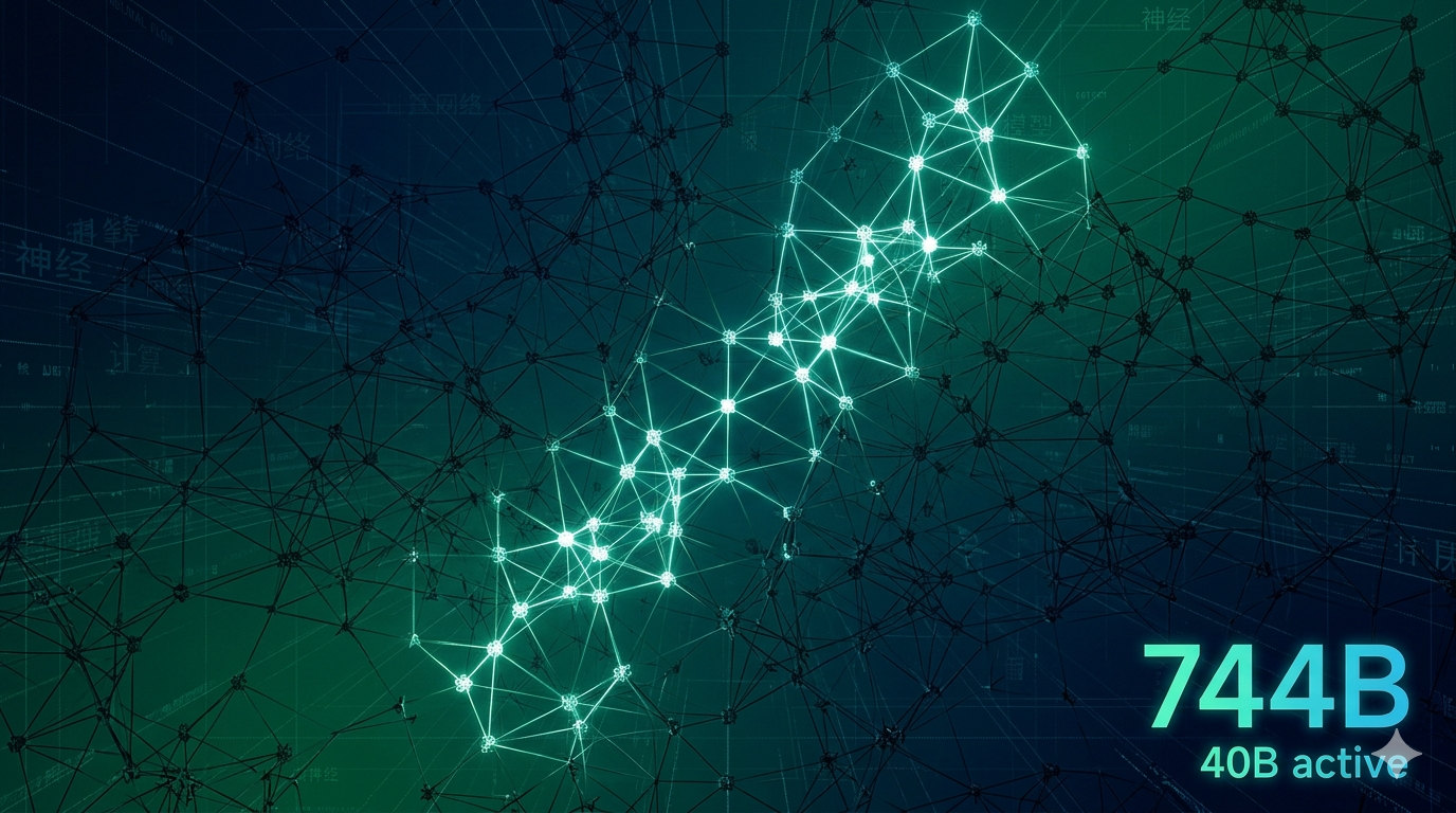 GLM-5: 744B parameters, 40B active — ZhipuAI's open-source frontier model